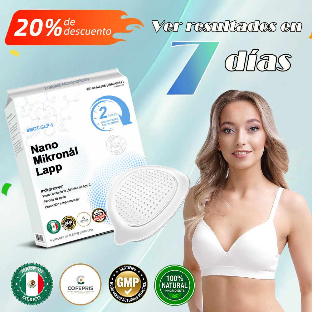 Tienda oficial🍔Lmipki® Parche de Microagujas Nano NIDDK-Tirzepatide✅Aprobado por COFEPRIS (Sin dolor, de larga duración, aborda la diabetes, la obesidad y las enfermedades cardiovasculares)🇲🇽Resultados en 7 días