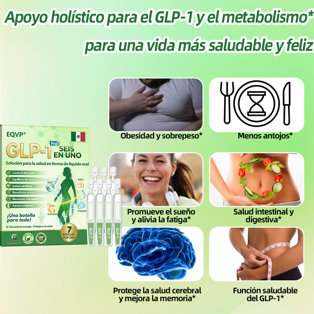 Tienda Oficial | 𝗘𝗤𝗩𝗣® 𝐺𝐿𝑃-𝟏 Solución de Salud Seis-en-Uno en Líquido Oral(Resultados visibles en 7 días)✅ Adecuado para la obesidad, la salud cardiovascular, la diabetes, la salud intestinal, los problemas de articulaciones y mucho más.🧥