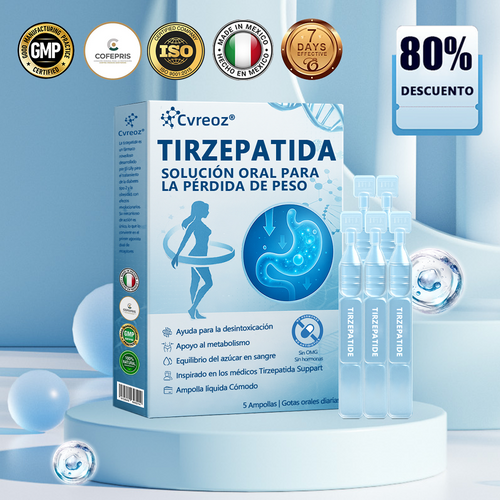 Solución oral al 50 % solo con tus parches! Doble acción para reforzar tu pérdida de peso.