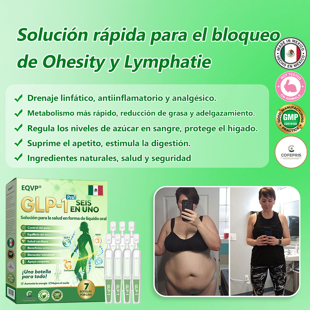 Tienda Oficial | 𝗘𝗤𝗩𝗣® 𝐺𝐿𝑃-𝟏 Solución de Salud Seis-en-Uno en Líquido Oral(Resultados visibles en 7 días)✅ Adecuado para la obesidad, la salud cardiovascular, la diabetes, la salud intestinal, los problemas de articulaciones y mucho más.🧥