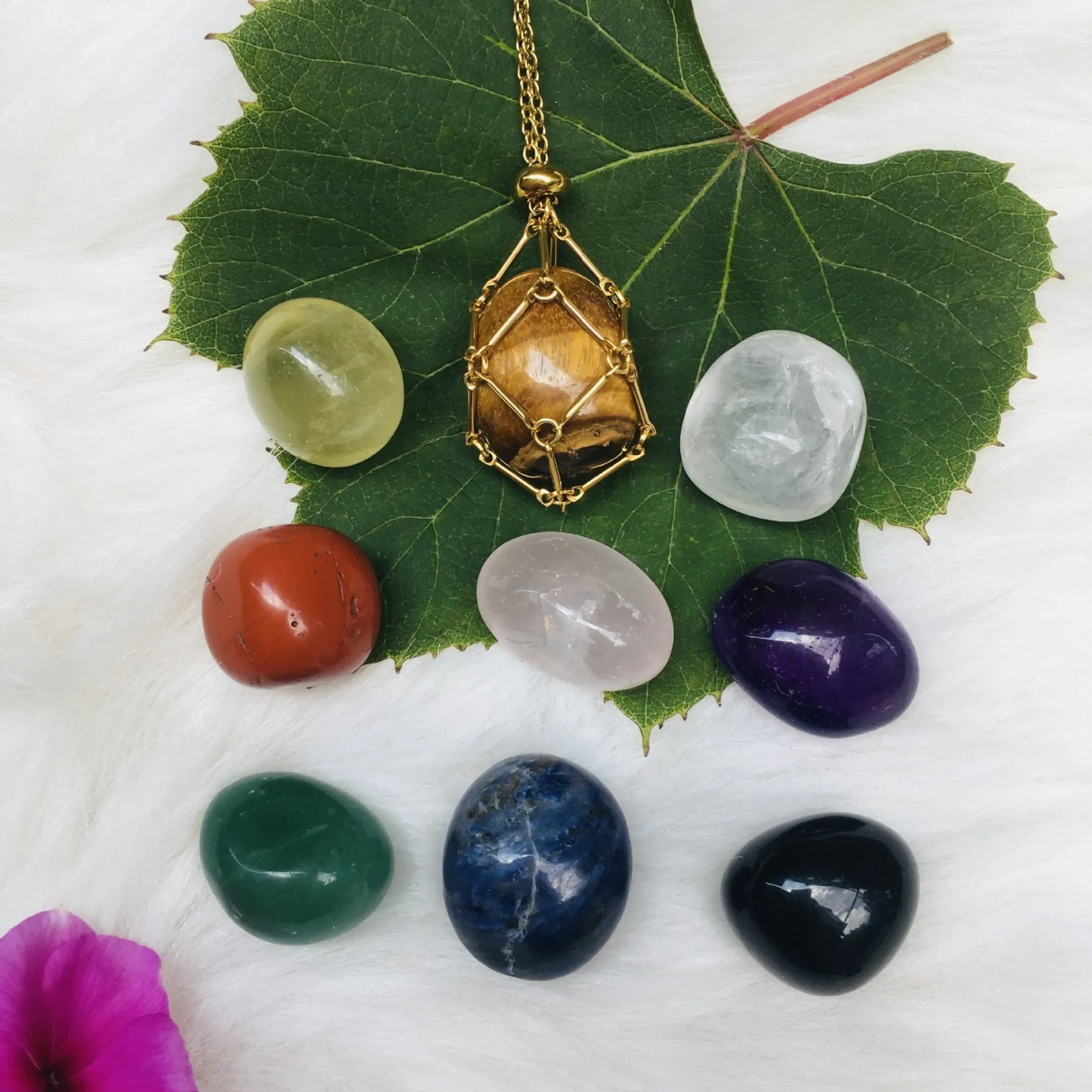 Collar de cristal Thonesr® 2025: mineral natural, pura artesanía hecha a mano🎁