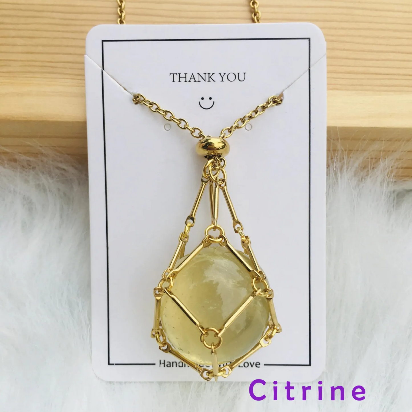 Collar de cristal Thonesr® 2025: mineral natural, pura artesanía hecha a mano🎁