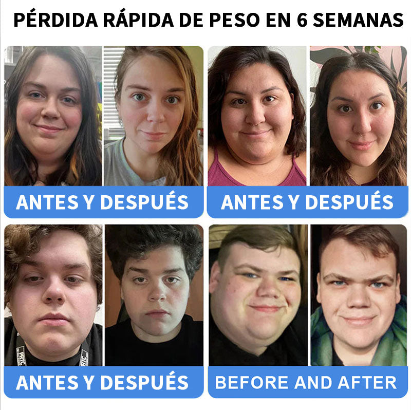 Solución oral al 50 % solo con tus parches! Doble acción para reforzar tu pérdida de peso.