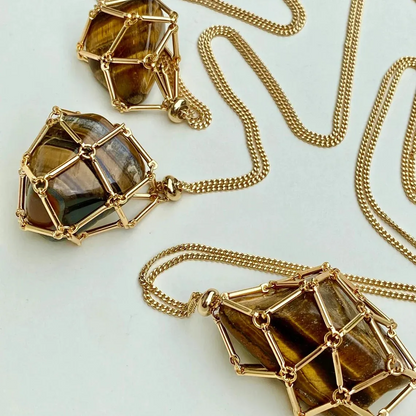 Collar de cristal Thonesr® 2025: mineral natural, pura artesanía hecha a mano🎁