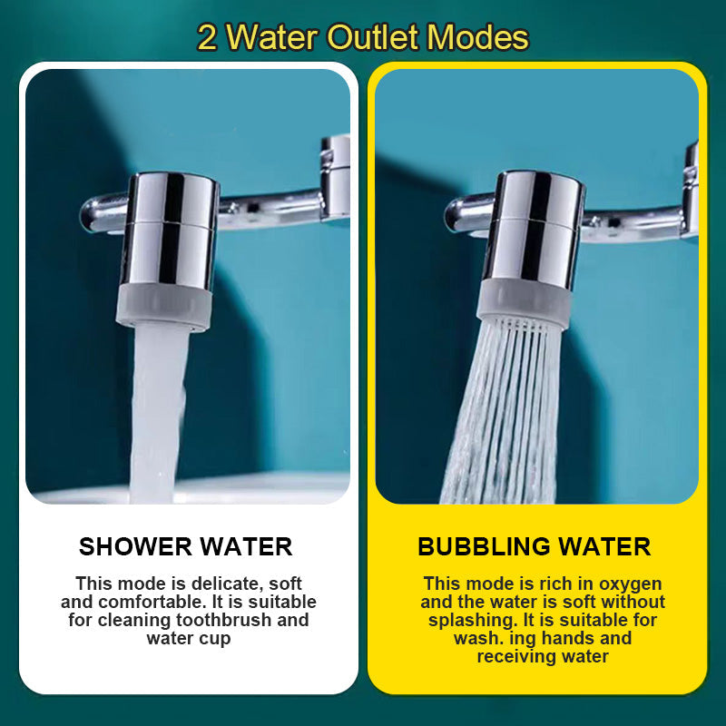 🏆Promoción de último día 49% de descuento🌟🌟Grifo de brazo robótico giratorio Thonesr® de 1080° (modelo universal)--✅La dirección y el caudal de agua se pueden ajustar libremente