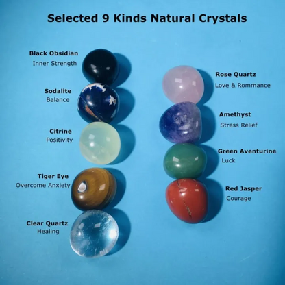 Collar de cristal Thonesr® 2025: mineral natural, pura artesanía hecha a mano🎁