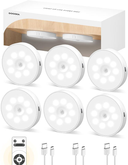 Luces con sensor de movimiento Thonesr® [Iluminación inalámbrica activada por movimiento. Perfectas para pasillos, armarios y escaleras. Diseñadas para mayor comodidad y seguridad]