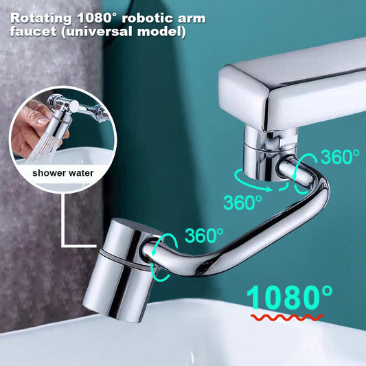 🏆Promoción de último día 49% de descuento🌟🌟Grifo de brazo robótico giratorio Thonesr® de 1080° (modelo universal)--✅La dirección y el caudal de agua se pueden ajustar libremente