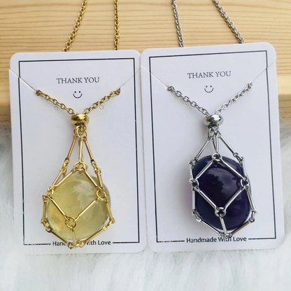 Collar de cristal Thonesr® 2025: mineral natural, pura artesanía hecha a mano🎁