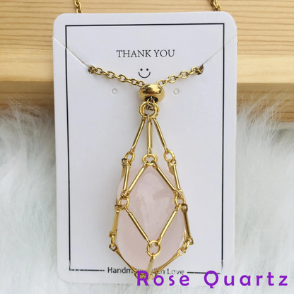 Collar de cristal Thonesr® 2025: mineral natural, pura artesanía hecha a mano🎁