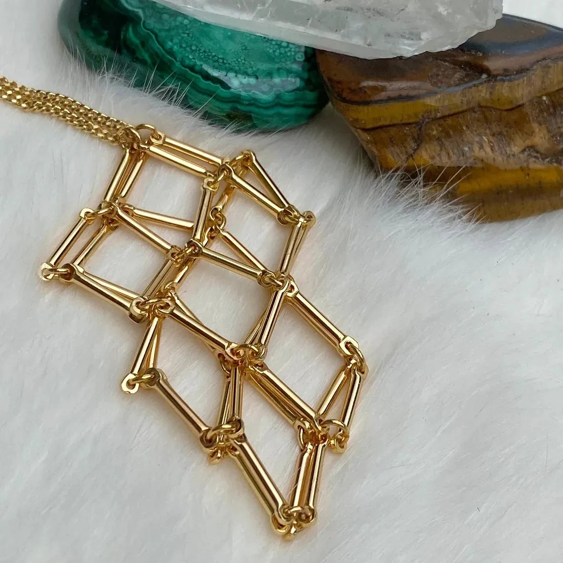 Collar de cristal Thonesr® 2025: mineral natural, pura artesanía hecha a mano🎁