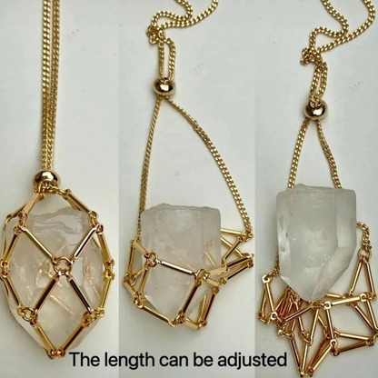Collar de cristal Thonesr® 2025: mineral natural, pura artesanía hecha a mano🎁