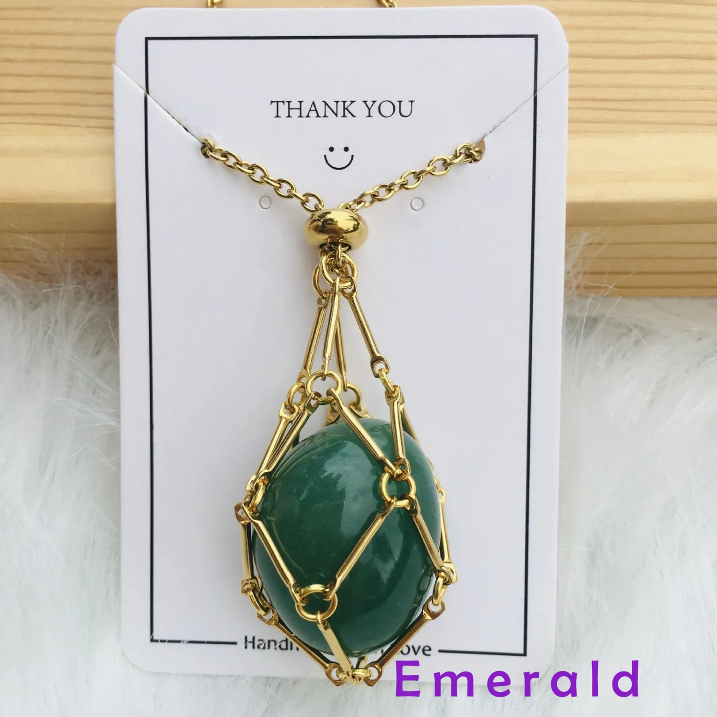Collar de cristal Thonesr® 2025: mineral natural, pura artesanía hecha a mano🎁