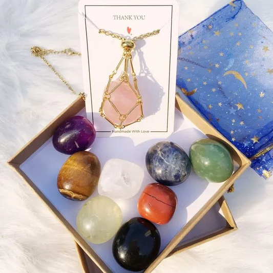 Collar de cristal Thonesr® 2025: mineral natural, pura artesanía hecha a mano🎁