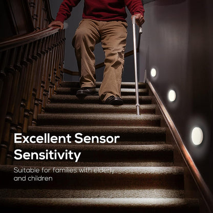 Luces con sensor de movimiento Thonesr® [Iluminación inalámbrica activada por movimiento. Perfectas para pasillos, armarios y escaleras. Diseñadas para mayor comodidad y seguridad]