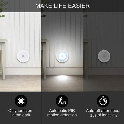 Luces con sensor de movimiento Thonesr® [Iluminación inalámbrica activada por movimiento. Perfectas para pasillos, armarios y escaleras. Diseñadas para mayor comodidad y seguridad]